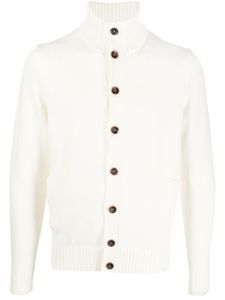 Zanone cardigan boutonné à manches longues - Blanc