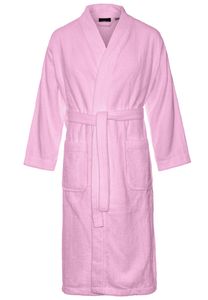 Kimono badstof katoen - lichtroze-l/xl