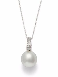 AUTORE pendentif St Moritz en or blanc 18ct orné de diamants - Argent