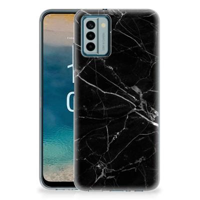 Nokia G22 | TPU | Siliconen hoesje | Marmer Zwart - Origineel Cadeau Vader