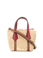 Tory Burch mini sac à bandoulière Perry Straw - Marron - thumbnail