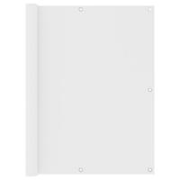 VidaXL Balkonscherm 120x400 cm oxford stof wit