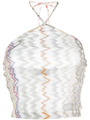 Missoni haut à dos-nu - Blanc