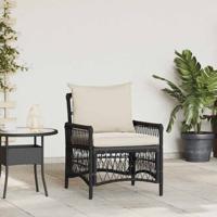 Tuinstoel Zwart 60 x 70 x 78cm poly rattan