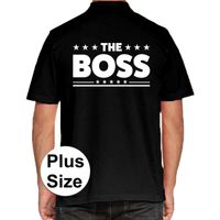 The Boss grote maten poloshirt zwart voor heren - thumbnail