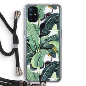 Bananenbladeren: OnePlus Nord N10 5G Transparant Hoesje met koord