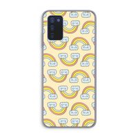 Regenboog: Samsung Galaxy A03s Transparant Hoesje