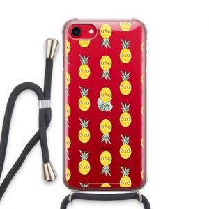 Ananas: iPhone SE 2020 Transparant Hoesje met koord