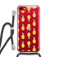Ananas: iPhone SE 2020 Transparant Hoesje met koord