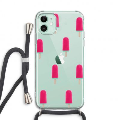Waterijsje: iPhone 11 Transparant Hoesje met koord