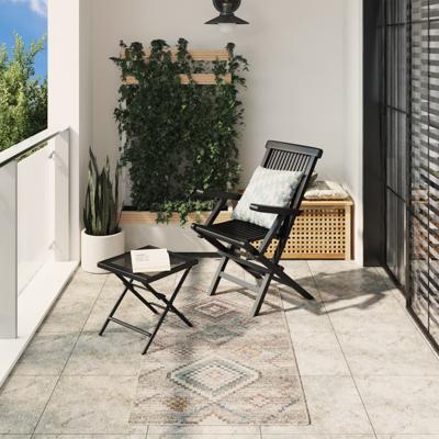 VidaXL Vloerkleed arbizu binnen en buiten vintage stijl 80x150 cm