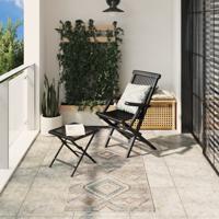 VidaXL Vloerkleed arbizu binnen en buiten vintage stijl 80x150 cm