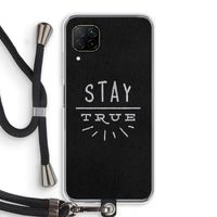 Stay true: Huawei P40 Lite Transparant Hoesje met koord