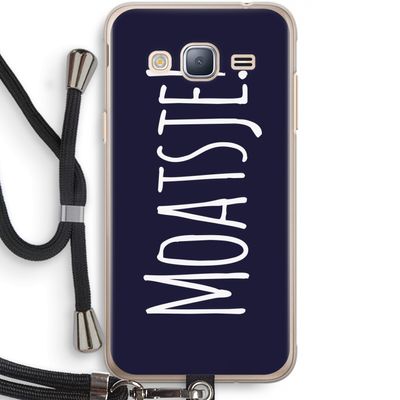 Moatsje!: Samsung Galaxy J3 (2016) Transparant Hoesje met koord