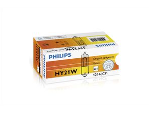 Gloeilamp HY21W [12V] (1 stuks) PHILIPS, Spanning (Volt)12V