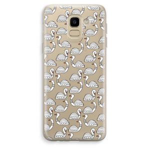 Zwanen: Samsung Galaxy J6 (2018) Transparant Hoesje