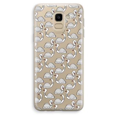 Zwanen: Samsung Galaxy J6 (2018) Transparant Hoesje