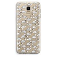 Zwanen: Samsung Galaxy J6 (2018) Transparant Hoesje