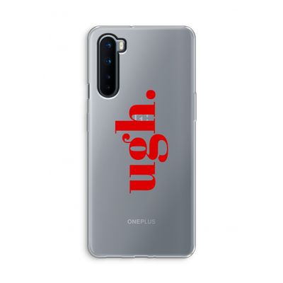 Ugh: OnePlus Nord Transparant Hoesje