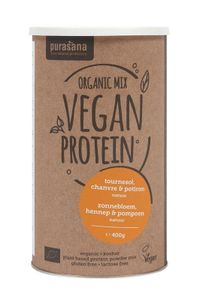 Proteine zonnebloem hennep pompoen vegan bio