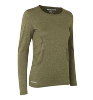 Geyser G11021 Lange Mouwen T-Shirt Naadloze Vrouwen - Olive Melange - L