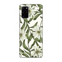 Wit bloemenpatroon: Volledig geprint Samsung Galaxy S20 Plus Hoesje