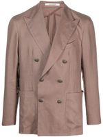 Tagliatore blazer en lin à boutonnière croisée - Rose