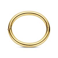 14K Geelgouden Bangle met Scharnier - Elegante Gouden Armband met een Diameter van 60 mm