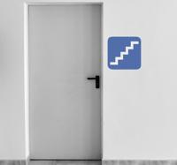 Sticker aangeven trappen