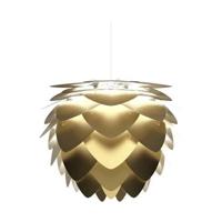 Umage Aluvia Mini hanglamp brushed brass - met koordset wit - Ø 40 cm