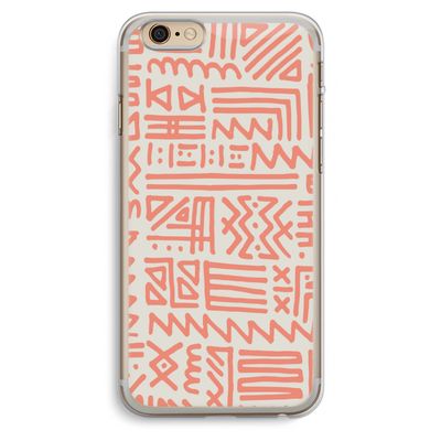 Marrakech Pink: iPhone 6 Plus / 6S Plus Transparant Hoesje