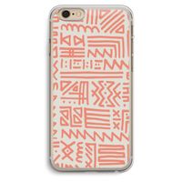 Marrakech Pink: iPhone 6 Plus / 6S Plus Transparant Hoesje