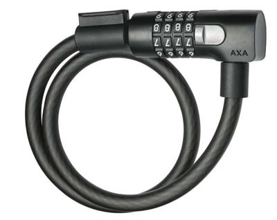 Axa Kabelslot resolute c12-65 code - zwart