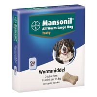 Mansonil Grote hond all worm tasty tabletten