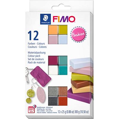FIMO® soft, pastelkleuren, 12x25 gr/ 1 doos