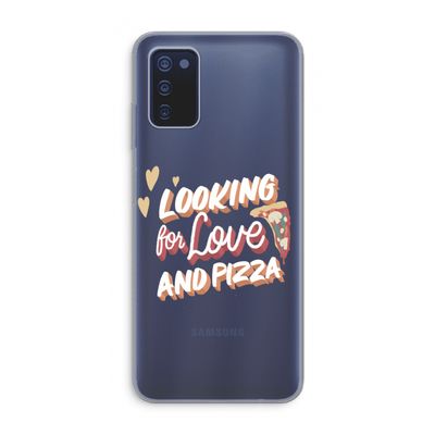 Pizza is the answer: Samsung Galaxy A03s Transparant Hoesje