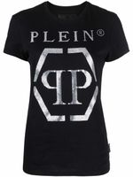 Philipp Plein t-shirt en coton à logo imprimé - Noir