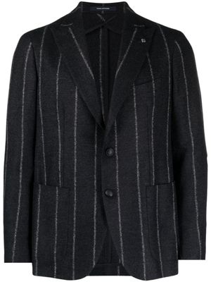 Tagliatore blazer rayé à simple boutonnage - Bleu