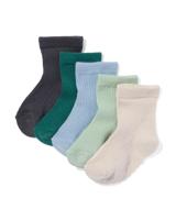HEMA Babysokjes - 5 Paar Blauw (blauw)