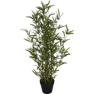 Bamboe kunstplant - in pot - 90 cm - groen - voor binnen - bamboe plant