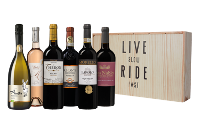 Live Slow Ride Fast Wijnkist
