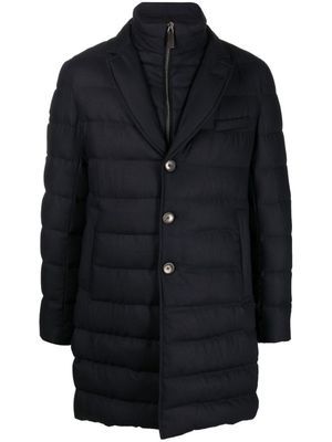 Herno doudoune à fermeture zippée dissimulée - Bleu