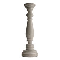 DKNC - Kandelaar Jasmine - Hout -14x78 cm - Grijs