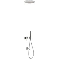 Regendouche set Tres 3V | Inbouw | Mengkraan | 3-weg | Rond | RVS look