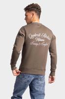Quotrell Atelier Milano Sweater Heren Bruin - Maat S - Kleur: WitBruin | Soccerfanshop - thumbnail
