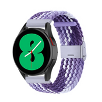 Braided nylon bandje - Lichtpaars / paars - Samsung Galaxy Watch - 42mm - thumbnail