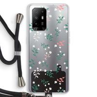 Small white flowers: Oppo A94 5G Transparant Hoesje met koord