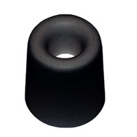 Deurbuffer - deurstopper - zwart - rubber - 50 x 35 mm - schroefbevestiging - thumbnail