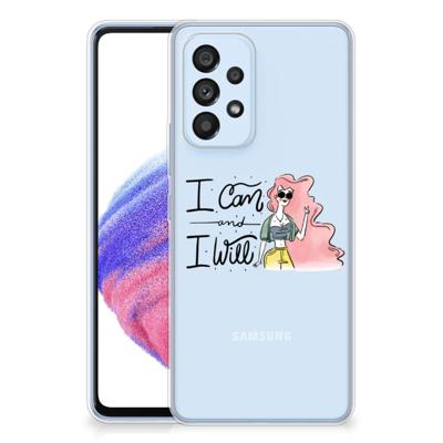 Samsung Galaxy A53 5G Telefoonhoesje met Naam i Can Samsung Galaxy A53 5G Telefoonhoesje met Naam i Can