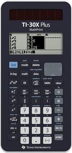 Texas Instruments TI-30X Plus MathPrint Schoolrekenmachine Zwart Aantal displayposities: 16 werkt op batterijen, werkt op zonne-energie (l x b x h) 184 x 80 x